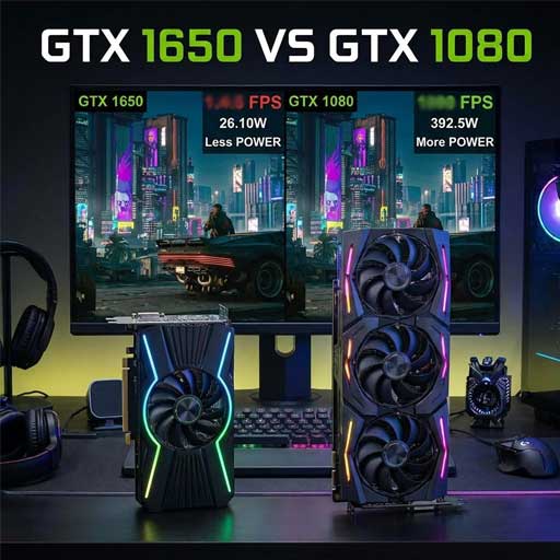 کارت گرافیک gtx1650 بخریم یا 1080؟